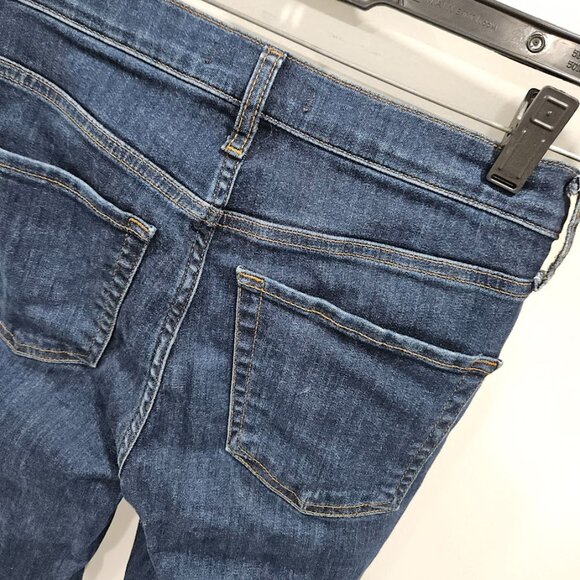 Free People Low Rise Distressed Ripped Skinny Blue Denim Busted Jeans Size 26 - Picture 11 of 12